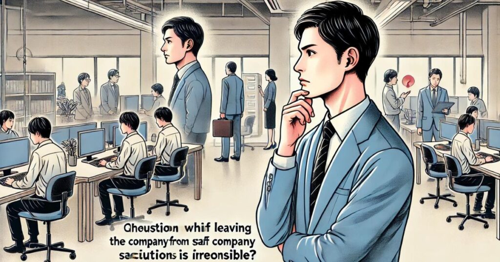 人手不足の会社の退職は無責任なのか？